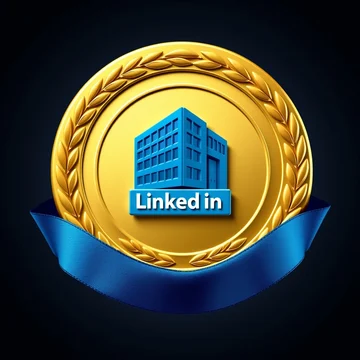 Medalha do módulo 11: Página de empresa no LinkedIn
